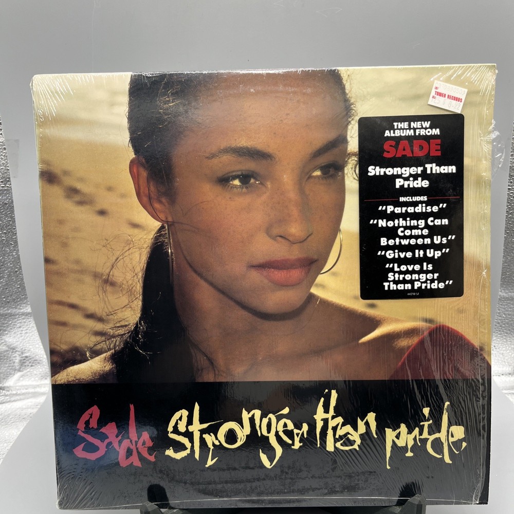 Sade Stronger than Pride 1988 Vinyl LP Epic Hype Sticker