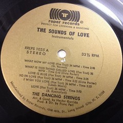 [JAZZ/POP]~EXC LP~The DANCING STRINGS~The Sounds Of Love~[ROPER RECORDS]~