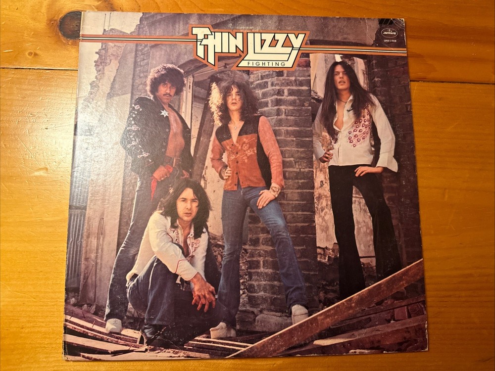 Thin Lizzy ‎– Fighting 1975 Mercury SRM-1-1108 RE Jacket VG+ Vinyl VG