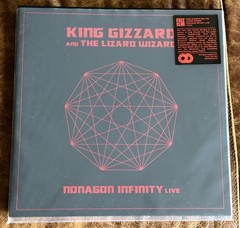 King Gizzard & The Lizard Wizard ~ Nonagon Live, 2LP Red Nonagon Shape Vinyl New