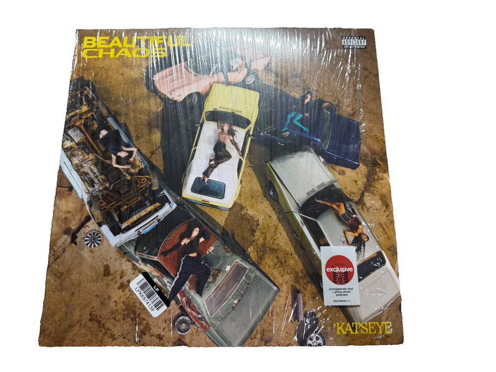 Katseye – Beautiful Chaos ~ red etched vinyl. No photo cards. See description