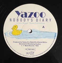 YAZ00- NOBODY’S DIARY STATE FARM UK 12″ Vinyl MAXI 1983 MUTE 20121 YAZ EX/NM