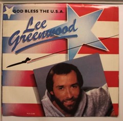 Rock Picture Sleeve 45 Lee Greenwood – God Bless The Usa / This Old Bed on MCA