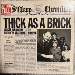 Jethro Tull – Thick As A Brick (1972) – CHR 1003 – 1st Pressing w/ Newspaper VG+