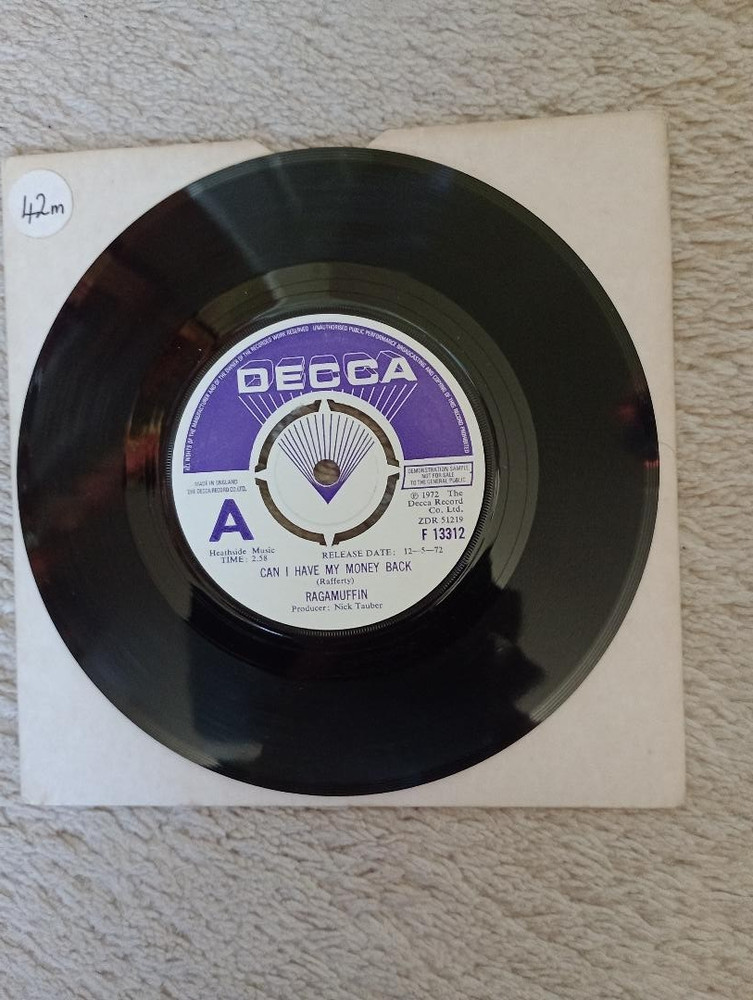 Ragamuffin – Can I Have My Money Back 7″, Single Vinyl Record