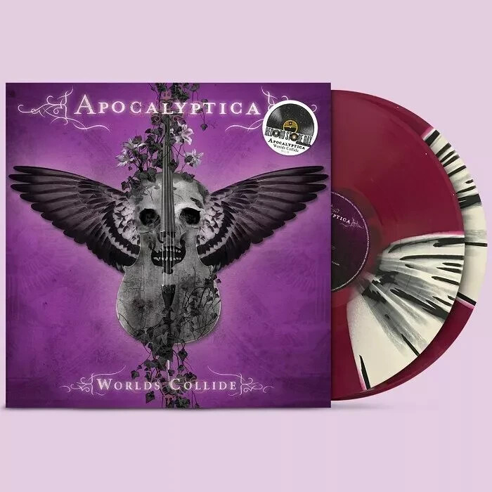 APOCALYPTICA WORLDS COLLIDE DELUXE PURPLE & WHITE VINYL 2LP NUMBERED RSD SEALED
