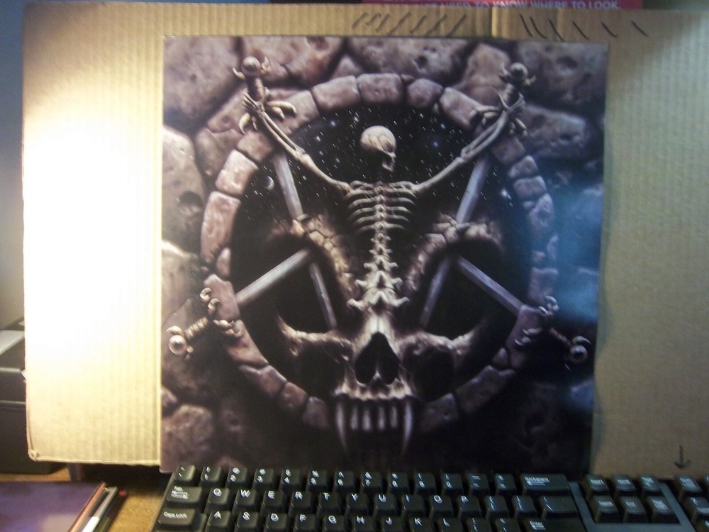 Orig Vintage Slayer Devine Intervention 1994 12×12 promoFlat/poster Not a record
