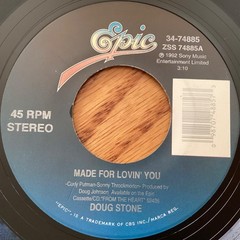 Doug Stone “Made For Lovin‘ You / She’s Got A Future In Movies“ 7″ 45 rpm record