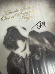 Bleachers – Take The Sadness Out Of Saturday Night Leather Vinyl LP Signed Jack