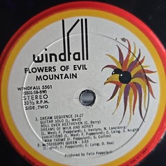 Mountain–Flowers of Evil–1971 Windfall–5501 Vinyl Record LP