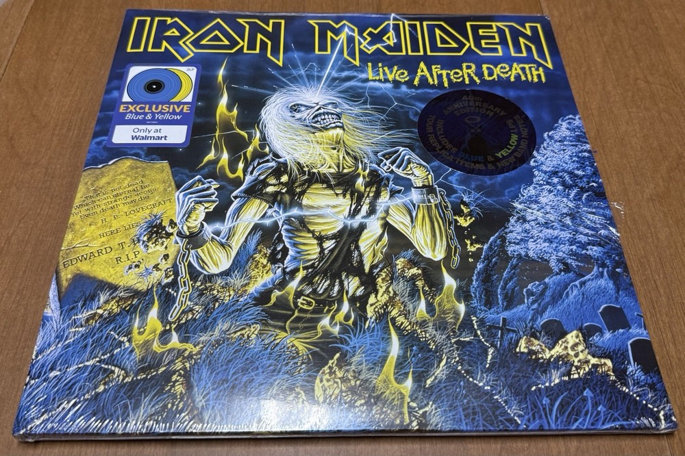 Iron Maiden Live After Death 40th Anniv. Vinyl Walmart x2 Colored LP Heavy Metal