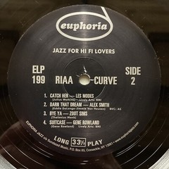 V/A – Jazz For Hi-Fi Lovers LP 180g Vinyl Hard Bop Cool 2004 Sundazed US 12” NM