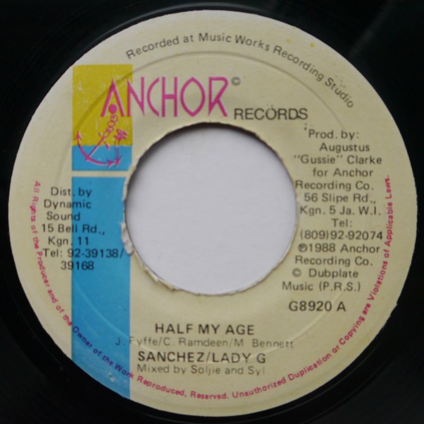 Sanchez / Lady G / Krystal – Half My Age / Twice My Age (7″) (Very Good Plus (VG