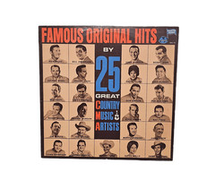Famous Original Hits 25 Great Country Music Artists Vinyl Record LP 1965 CMA 712