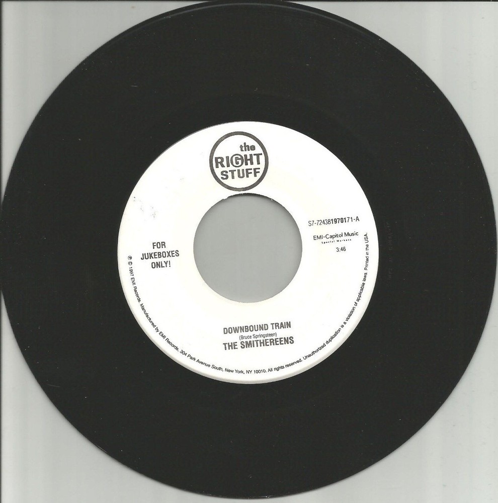 SMITHEREENS & BUMPIN UGLIES Bruce Springsteen REMAKE COVER TRX 7 INCH Vinyl 45