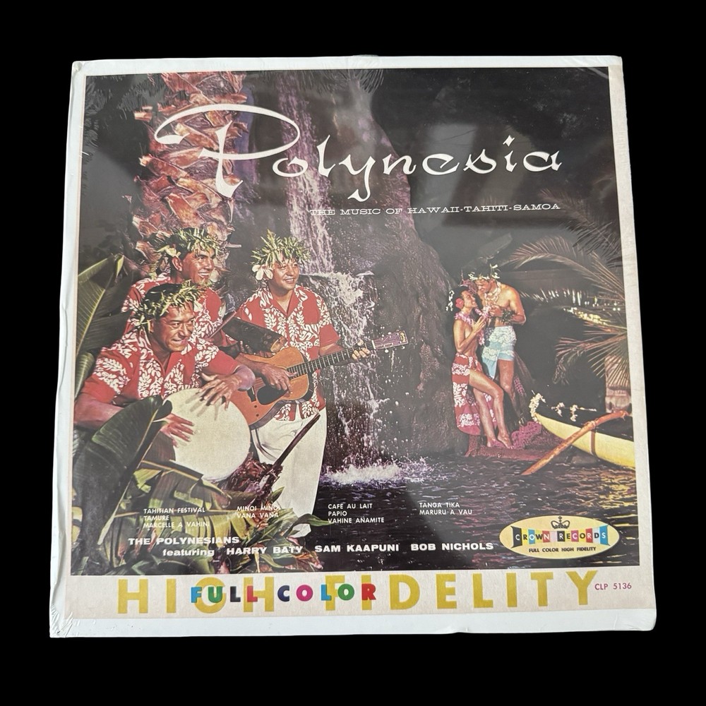 The Polynesians – Polynesia LP Record Sealed Vinyl Record CLP 5136 Crown