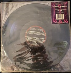 Megadeth Anarchy In The U.K Limited Edition Etched Vinyl US 1987 VG+/VG+
