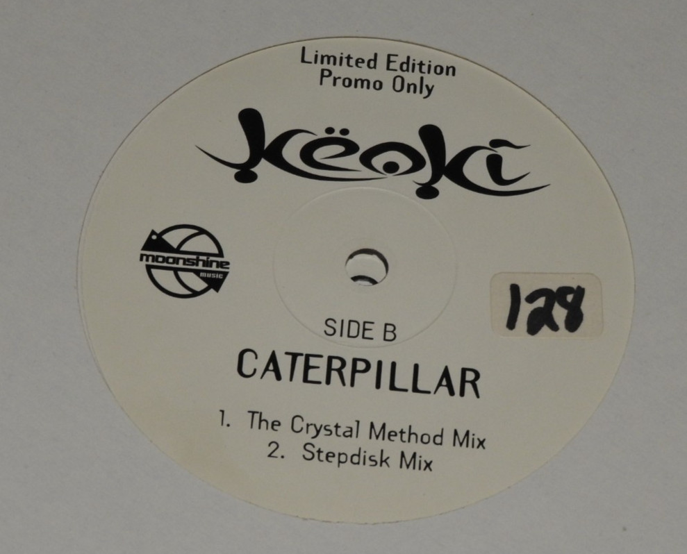 KEOKI caterpillar 12″ DOUBLE RECORD SET PROMO RABBIT IN THE MOON CRYSTAL METHOD