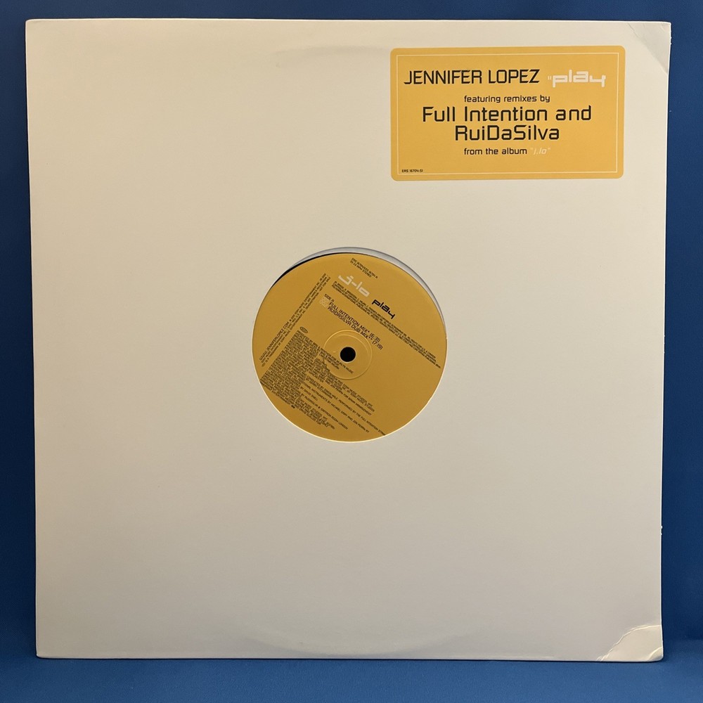 J-Lo Jennifer Lopez “Play” Remixes By Gene LeFosse 12” Vinyl 2000 Maxi Single