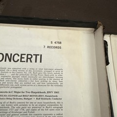 Johann Sebastian Bach The Complete Concerti 7 Vinyl records 1972 Rare Vintage