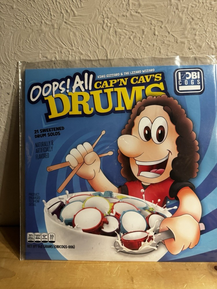 King Gizzard & The Lizard Wizard ~ CAP’N CAVS OOPS! ALL DRUMS Colored Vinyl LP
