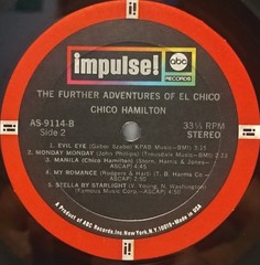 CHICO HAMILTON Further Adventures of El Chico EXC IMPULSE LP Charlie Mariano RVG