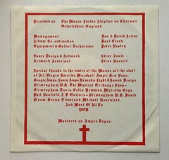 BLACK SABBATH Born Again EX WARNER BROS. original PROMO vinyl LP w/inner Gillan