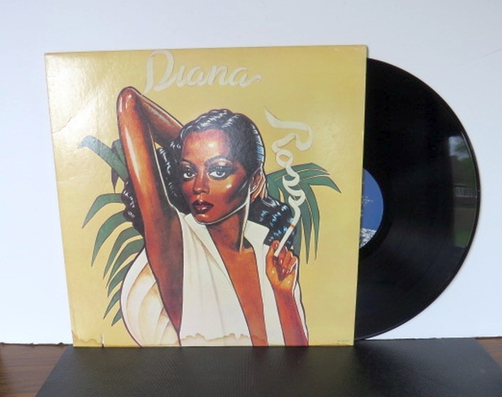 Vintage Vinyl Diana Ross Art Deco Cover 1975/78 Motown Record M7 907R1 VG+