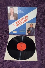 TOMMY PHELPS I Wrestled With God RAINBOW Xian Spoken Word SIGNED VG+/VG+