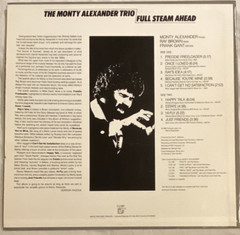 The Monty Alexander Trio FULL STEAM AHEAD Hard Post Bop Jazz PIANO Soul POP