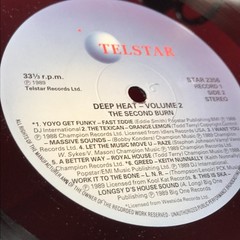 VARIOUS Deep Heat 2 The Second Burn 1989 UK Double Vinyl LP HIP HOP & RAP Yazz