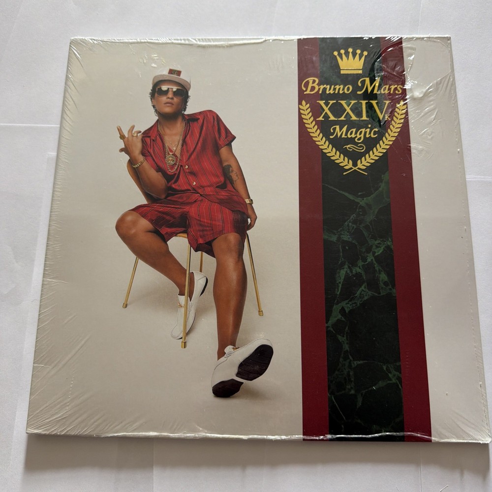 BRUNO MARS –XXIVK 24k Magic ( Exclusive Metallic Gold Vinyl) Sealed