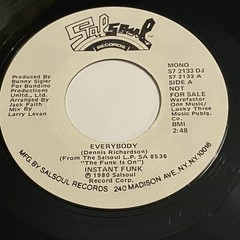 Instant Funk: Everybody (Stereo) / (Mono) 45 – Salsoul – Funk Disco Boogie