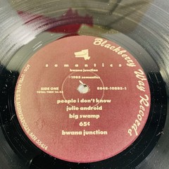Semantics ‎– Bwana Junction- LP 1986 D- Blackberry Way Records ‎– BWLP 4.00246