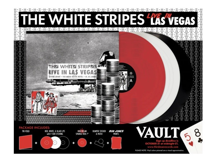 Third man Records The White Stripes –Live In Las Vegas 3xLP Vault #58 Jack White