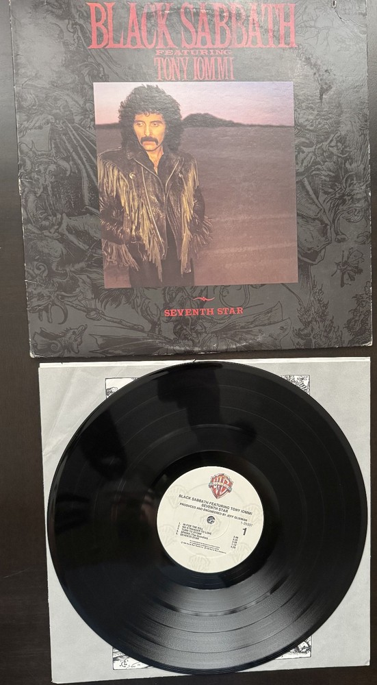 Black Sabbath Seventh Star Featuring Tony Iommi black vinyl lp 1986