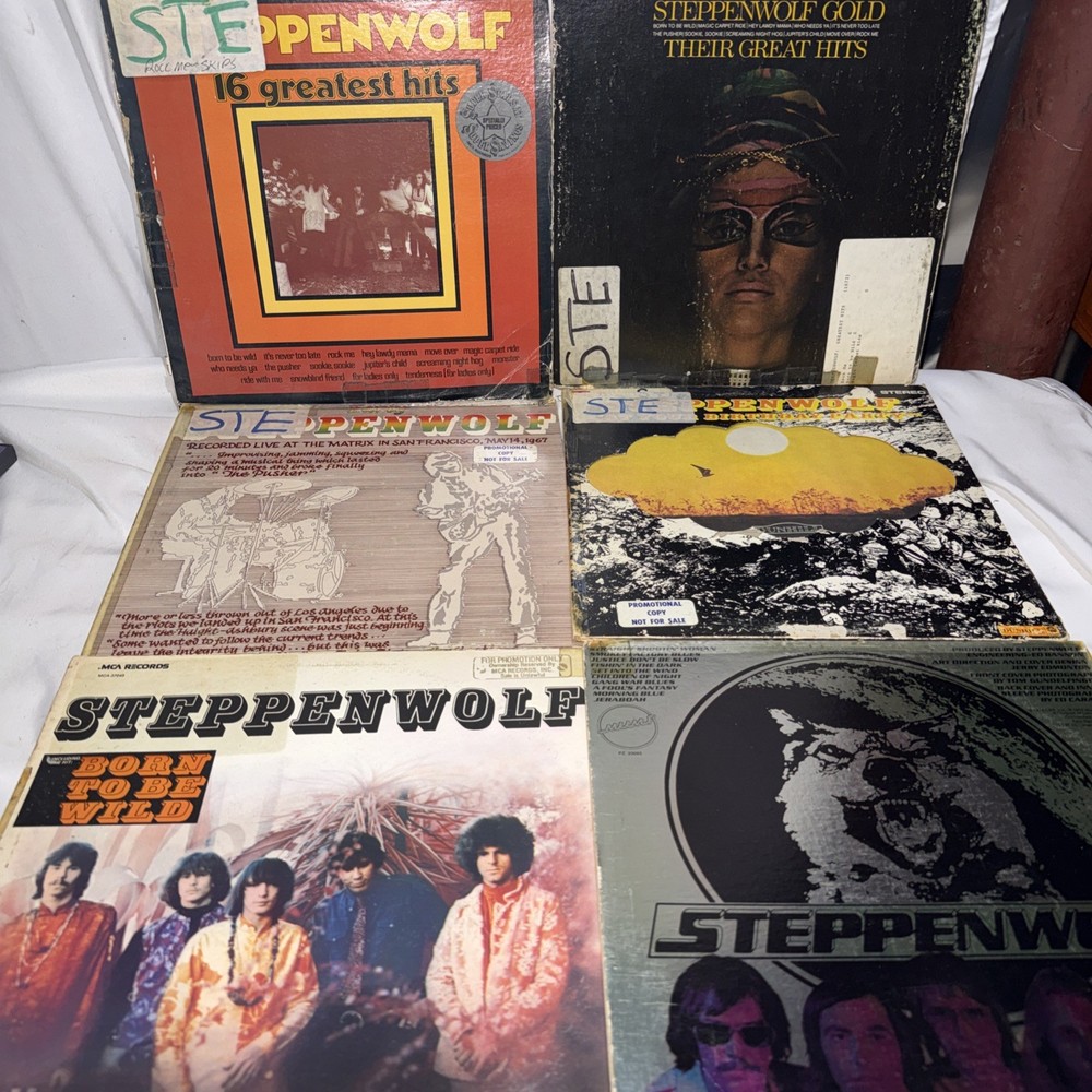 Steppenwolf Classic Albums LP Lot (varied condition)