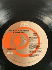 Rock ’n Roll Fever Vol. II Record VG, 1982 K-Tel