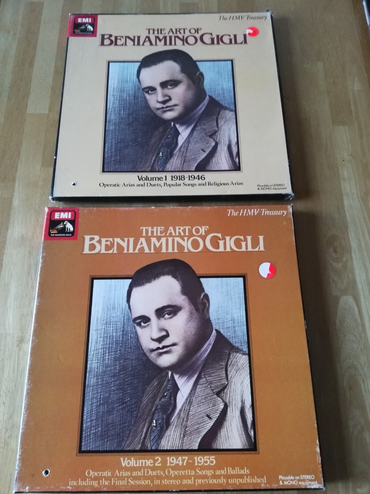 The Art of BENIAMINO GIGLI Vol.1/2 Arias HMV MONO RLS 729/732 UK NM