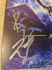 Born Of Osiris A Higher Place AUTOGRAPHED Signed Vinyl LP Blue Tri Color