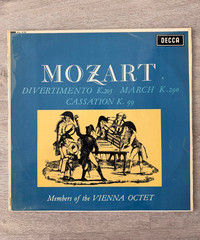 SXL 6150 WBG UK ED1 – MOZART – DIVERTIMENTO, MARCH, CASSATION VIENNA OCTET VG+++