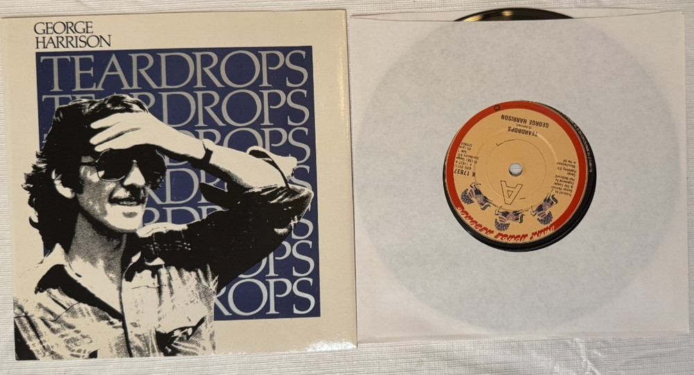 George Harrison Tear Drops / Save the World 7″ Inch Vinyl Picture Sleeve NEW