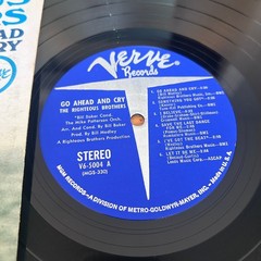 Righteous Brothers – Go Ahead & Cry LP Record 1966 Verve Pop Soul R&B 33 RPM