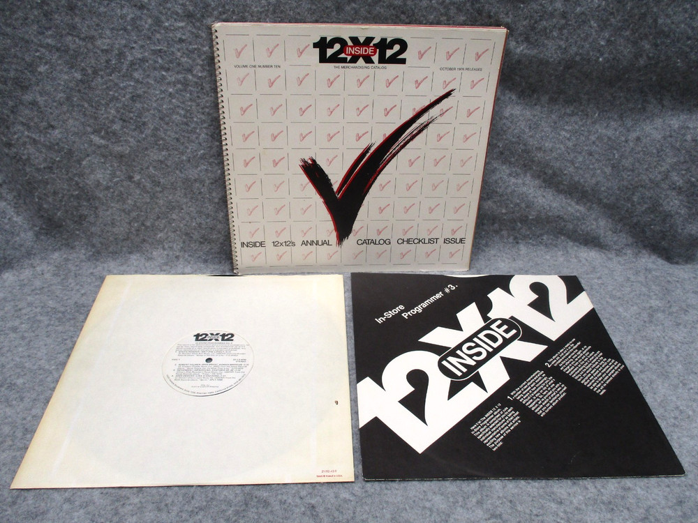 Inside 12X12, In Store Programmer No. 3 Record Store Promotional catalog LP