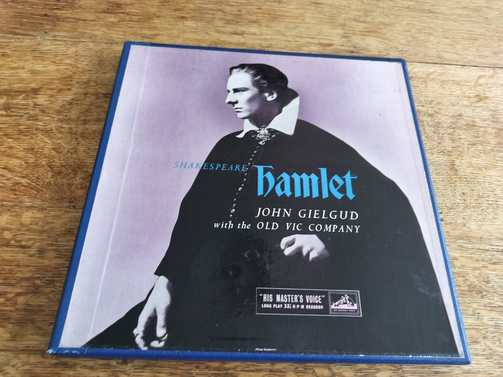 Shakespeare Hamlet John Gielgud Old Vic Company UK 1957 1st HMV RLS 641 3xLP
