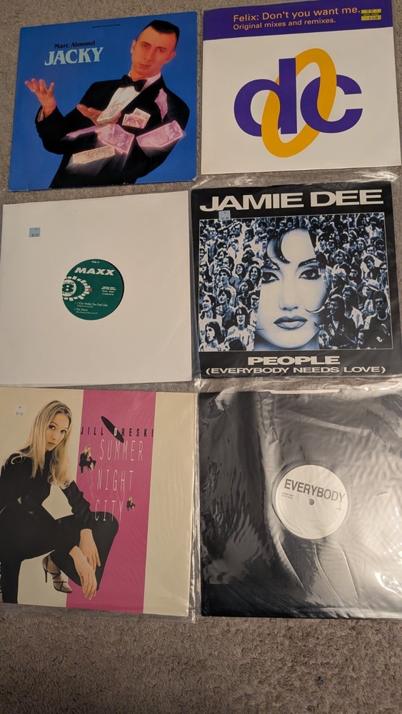 6 Electronic Dance 12″ Vinyl Import Maxx Dreski Jamie Dee Almond Felix EDM House