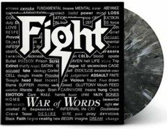 FIGHT 12″ LP – War Of Words – ROB HALFORD GRAY, BLACK & WHITE MARBLE VINYL /300