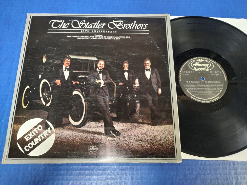 The Statler Brothers ‎– 10th Anniversary – Country LP Mercury Import VG+ VINYL