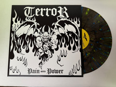 TERROR „PAIN INTO POWER“ LP RECORD CLEAR W/ NEON YELLOW & BLUE SPLATTER VINYL