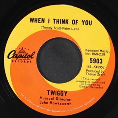 TWIGGY: over and over CAPITOL 7″ Single 45 RPM